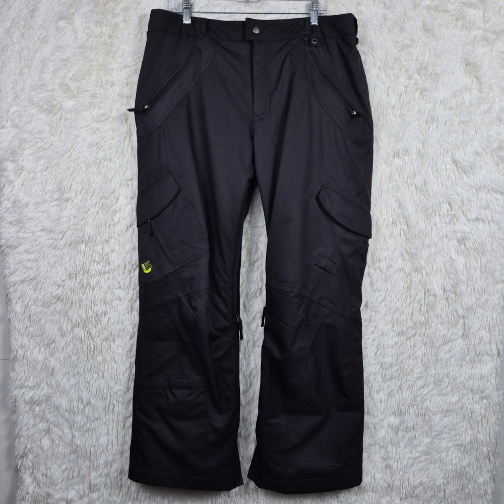 Burton Gloria Snowboard Ski Pants Womens XL Black Insulated Waterproof